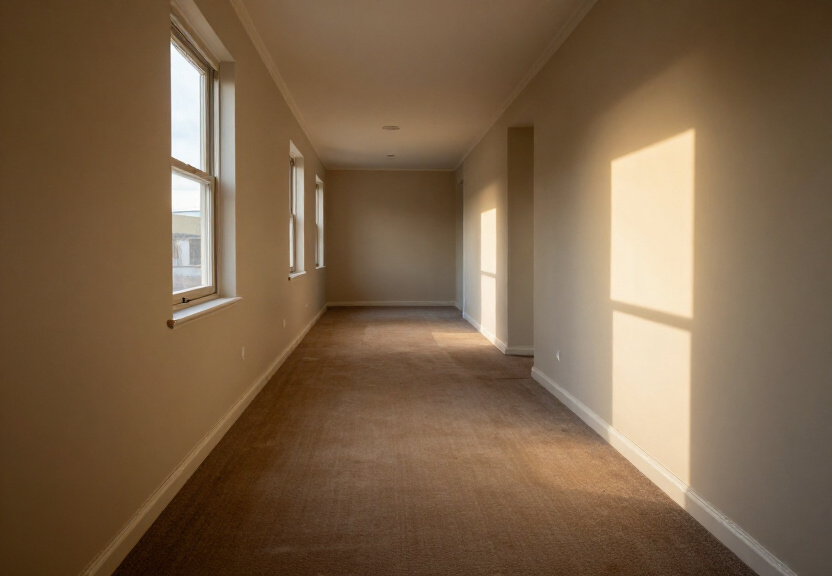 Same wall after professional structural drying in Bidwill